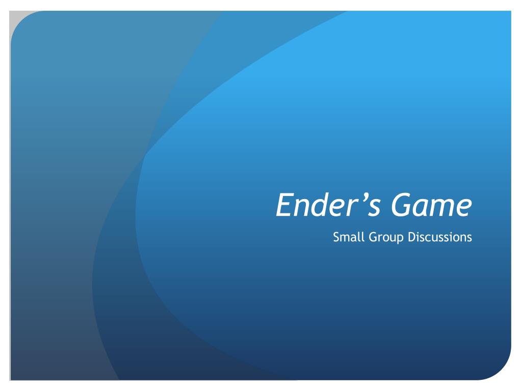 PPT - Enders Game PowerPoint Presentation, free download