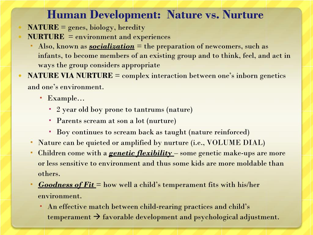 PPT Human Development Nature Vs Nurture PowerPoint Presentation 