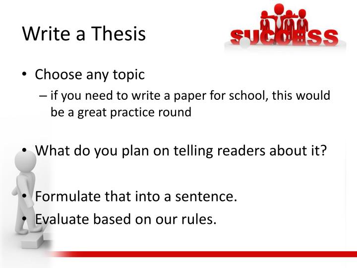 Powerpoint on writing a thesis statement