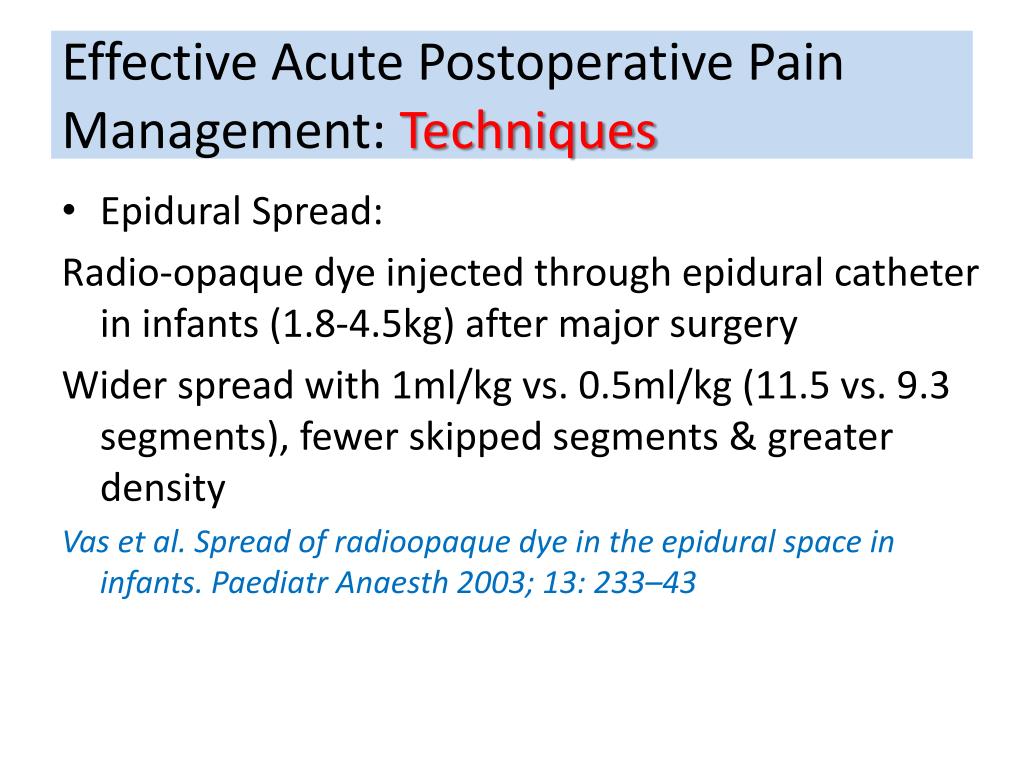 PPT Acute Postoperative Pediatric Pain Management PowerPoint