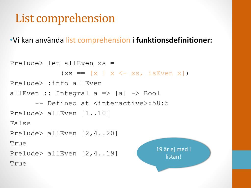 haskell list comprehension haskell list comprehension