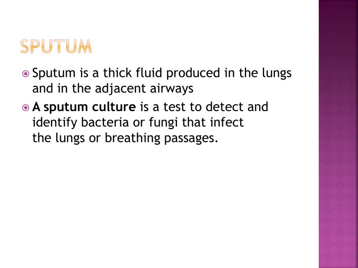 ppt examination of sputum powerpoint presentation id 2203506 sputum test