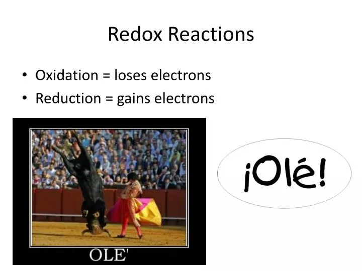 redox reactions n.