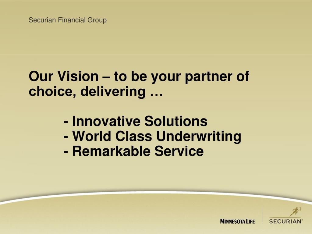 PPT - Securian Financial Group PowerPoint Presentation, free download