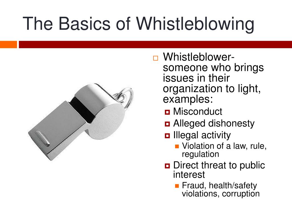 whistleblowing case study examples