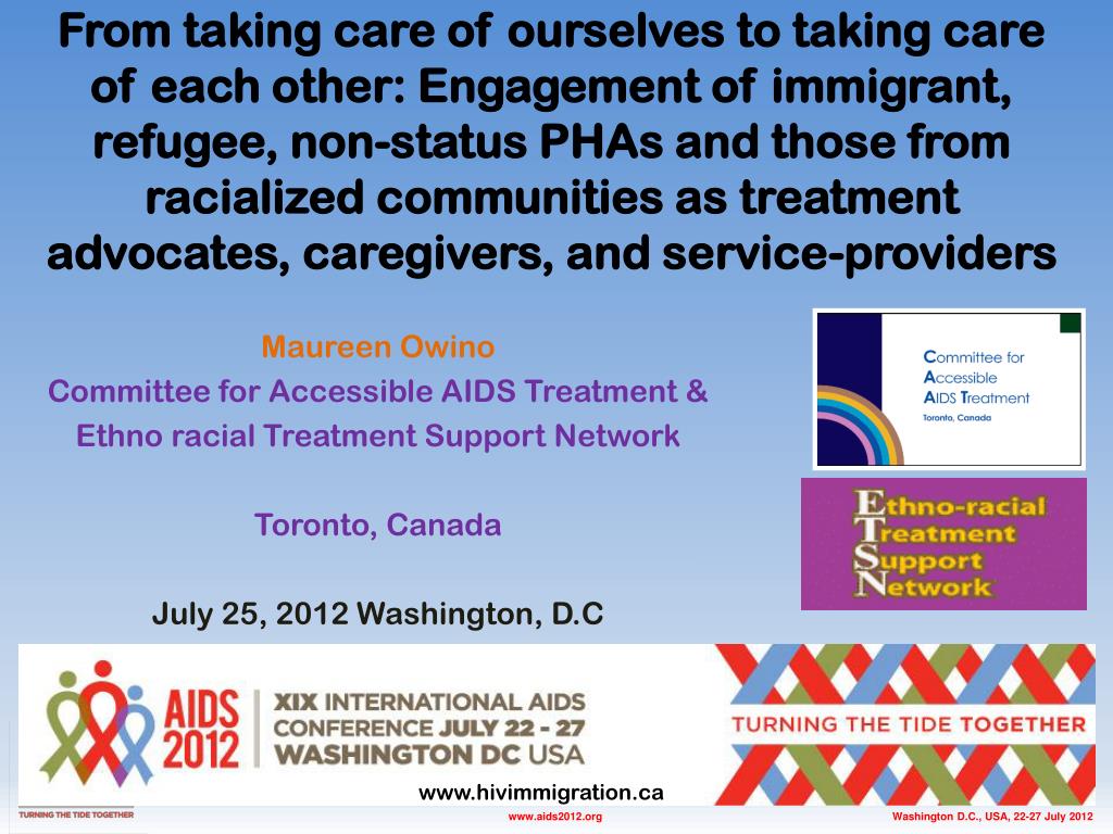 PPT Maureen Owino Committee for Accessible AIDS Treatment & Ethno racial Treatment Support