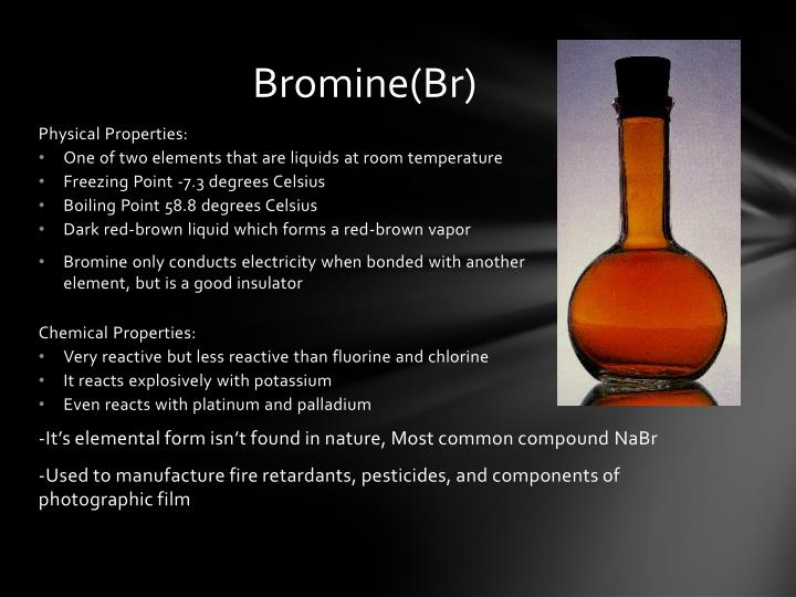 Bromine Group Properties at James Carr blog