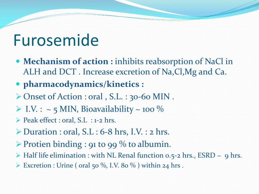 furosemide mechanism of action simple