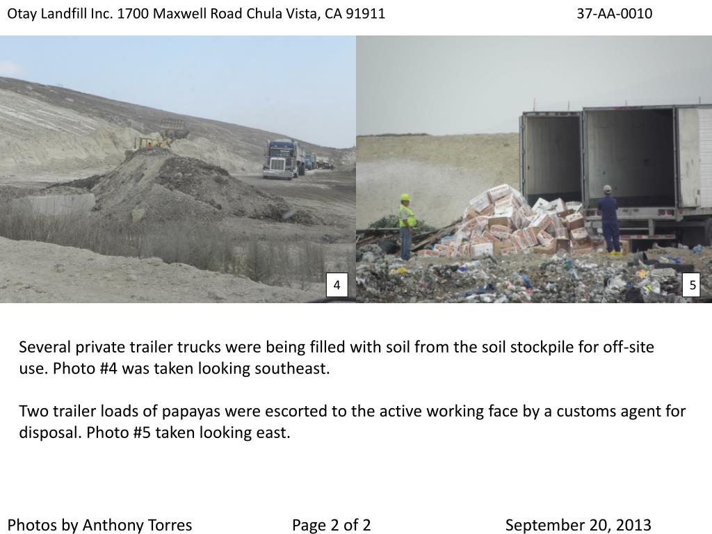 PPT Otay Landfill Inc. 1700 Maxwell Road Chula Vista, CA 91911 37AA