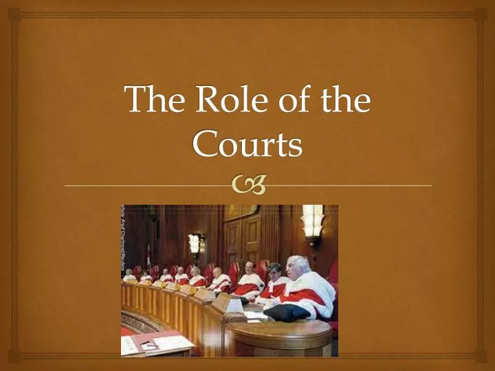 the role of the courts n.