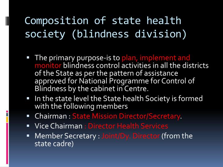 PPT - National programme for control of blindness ...