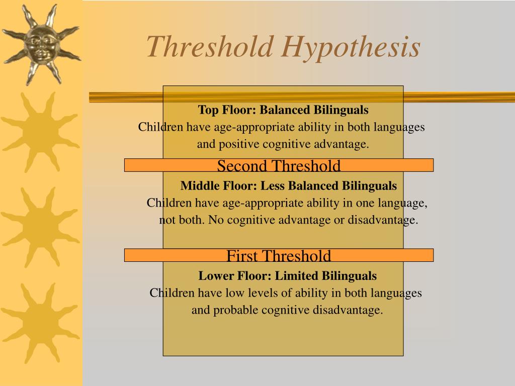 threshold hypothesis