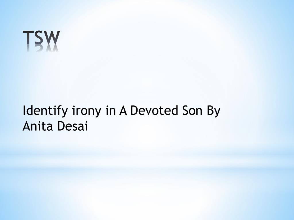 a devoted son by anita desai