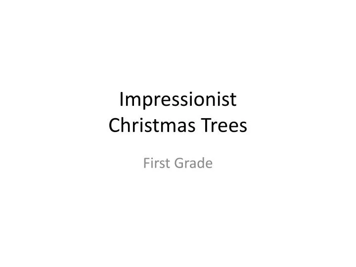 impressionist christmas trees n.