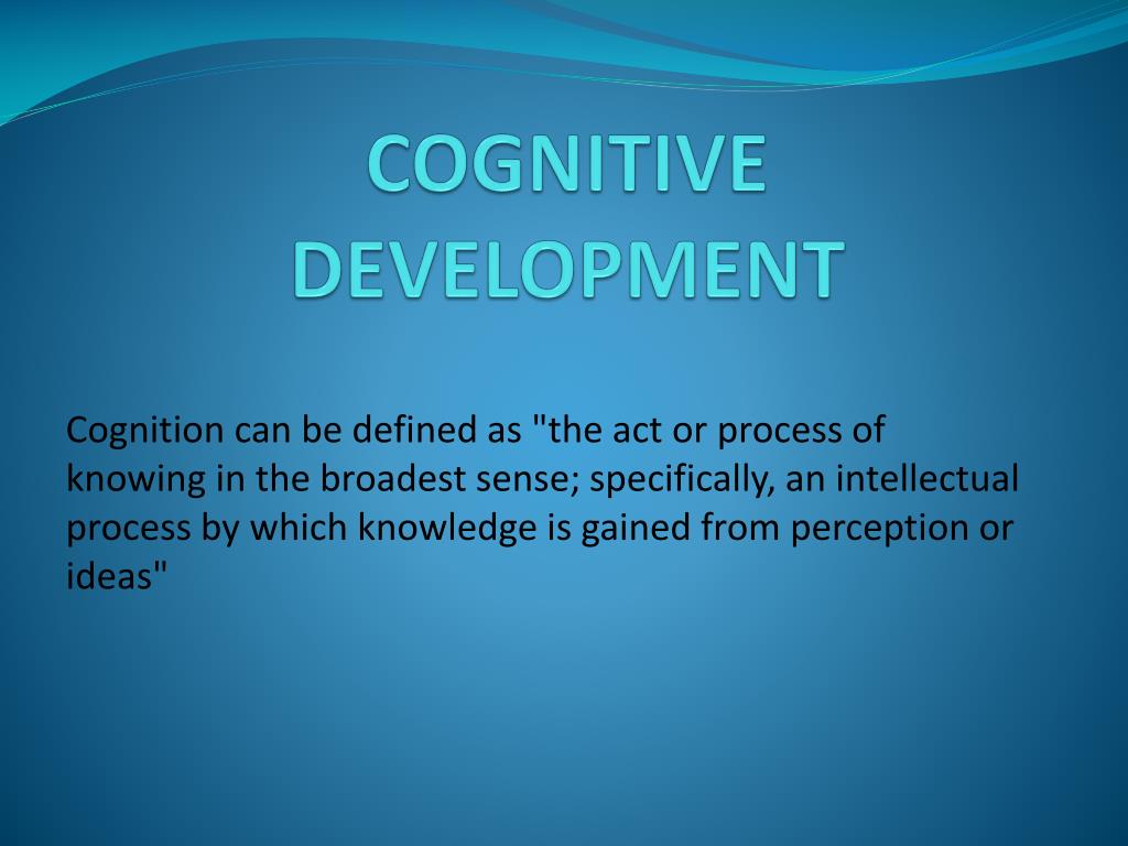 Describe Cognitive Development Online