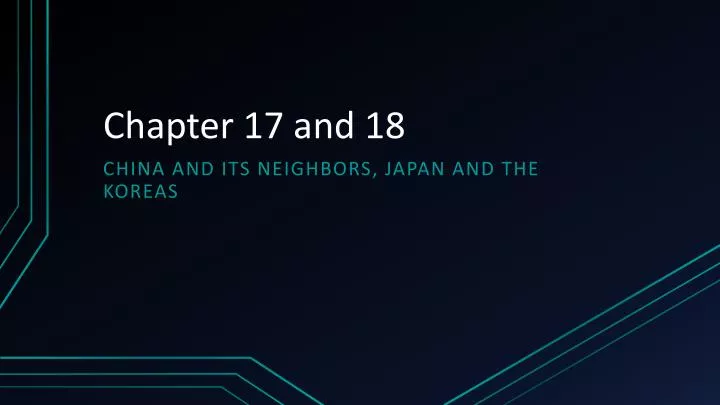 PPT - Chapter 17 and 18 PowerPoint Presentation, free download - ID:2209677
