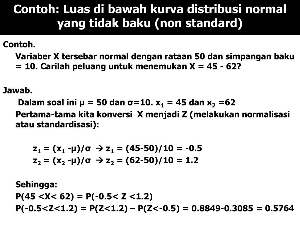 18++ Contoh Soal Menentukan Nilai Z Pada Distribusi Normal ...