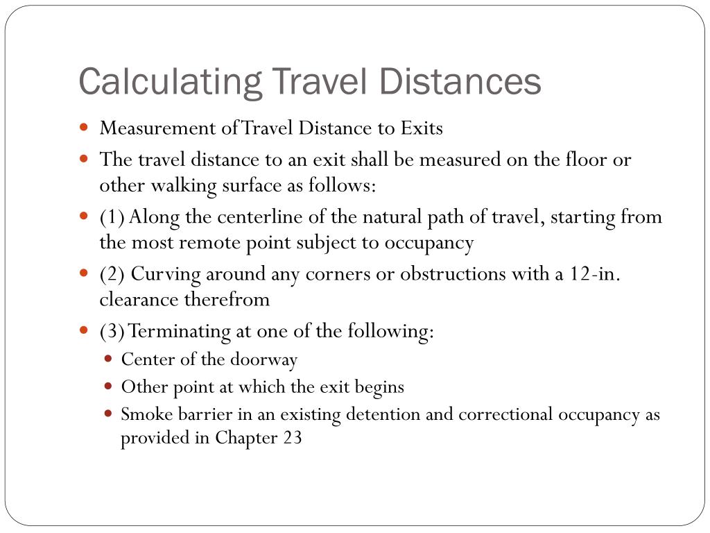 travel drive calculation