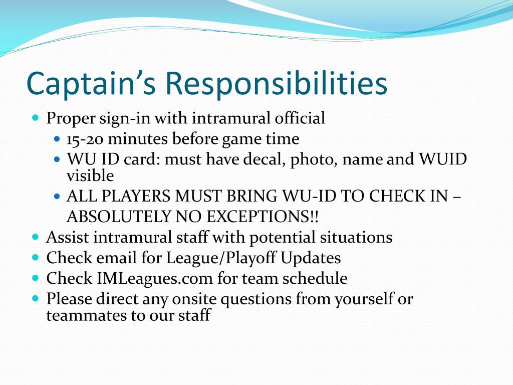 PPT - Intramural Sports Indoor Soccer Captain’s Meeting PowerPoint ...