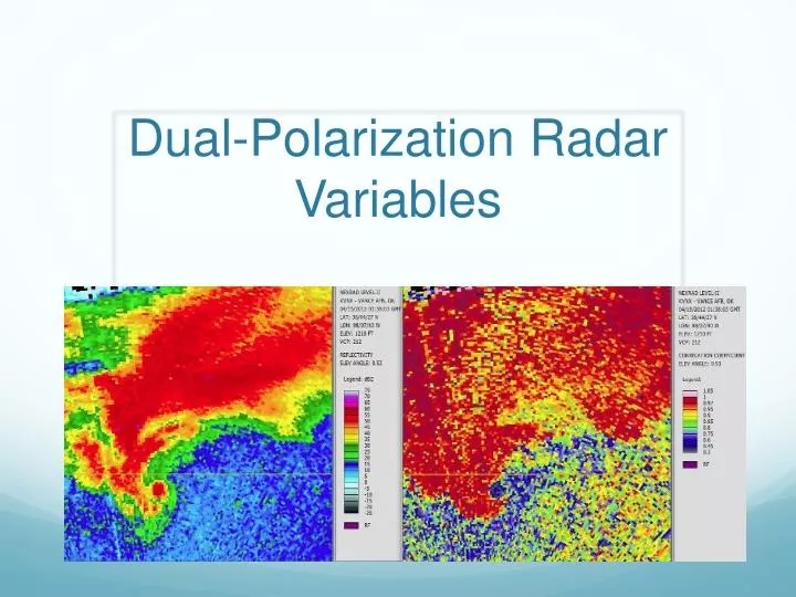 Ppt Dual Polarization Radar Variables Powerpoint Presentation Free Download Id 2212628