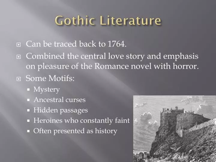 gothic literature research paper