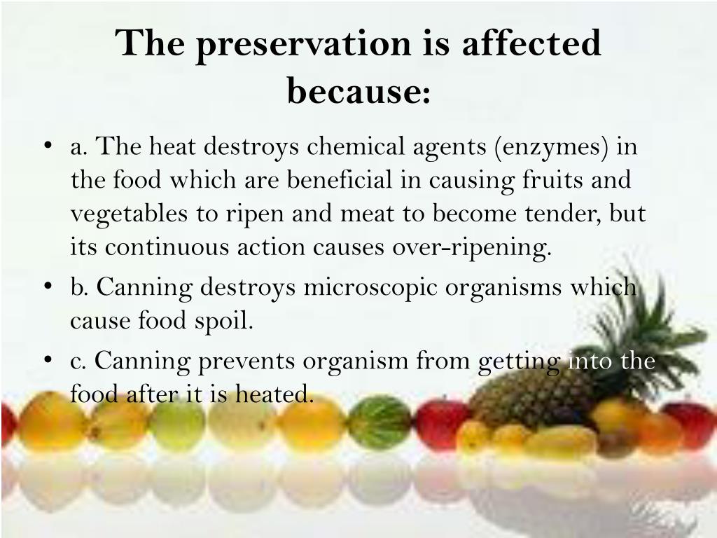 PPT - The Preservation Is AffecteD Because L
