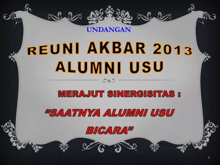 reuni akbar 2013 alumni usu n.