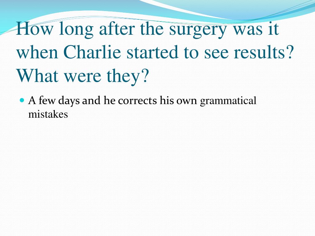 PPT , Flowers for Algernon Chapters 1,8 PowerPoint
