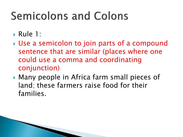 compound sentence with semicolon