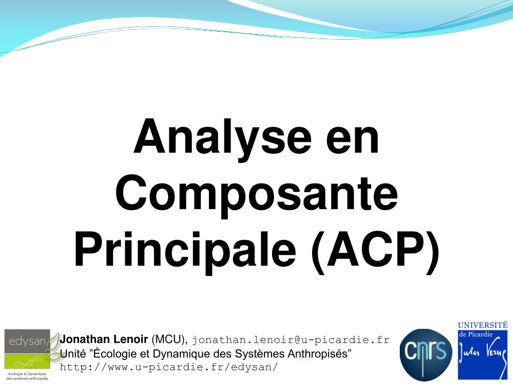 PPT - Analyse en Composante Principale (ACP) PowerPoint Presentation, free  download - ID:2215528