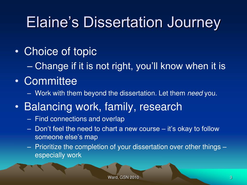 dissertation journey presentation