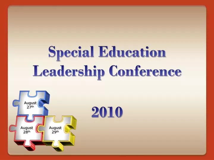 special education leadership conference 2010 n.