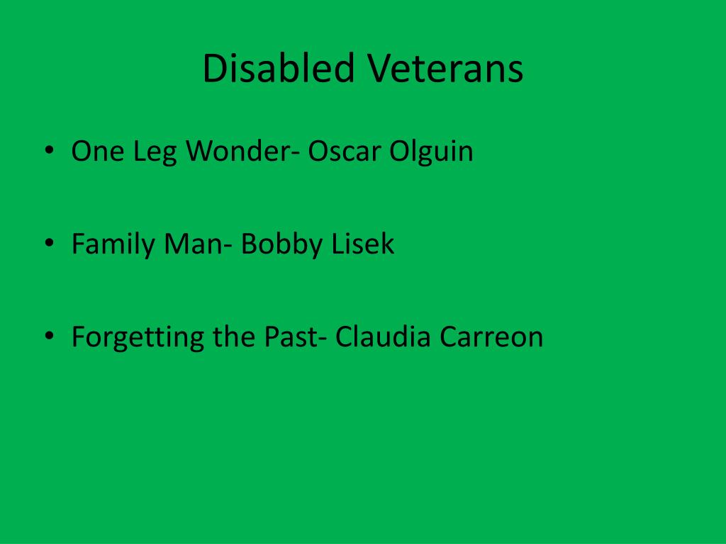 PPT Disabled American Veterans Charity Service Trust PowerPoint
