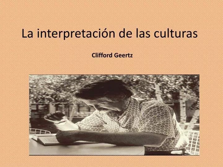 PPT - La interpretación de las culturas PowerPoint Presentation, free