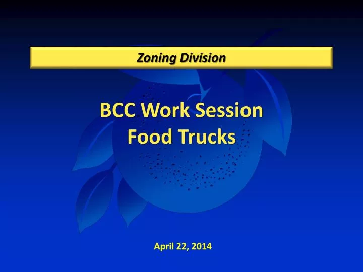 PPT BCC Work Session Food Trucks PowerPoint Presentation, free