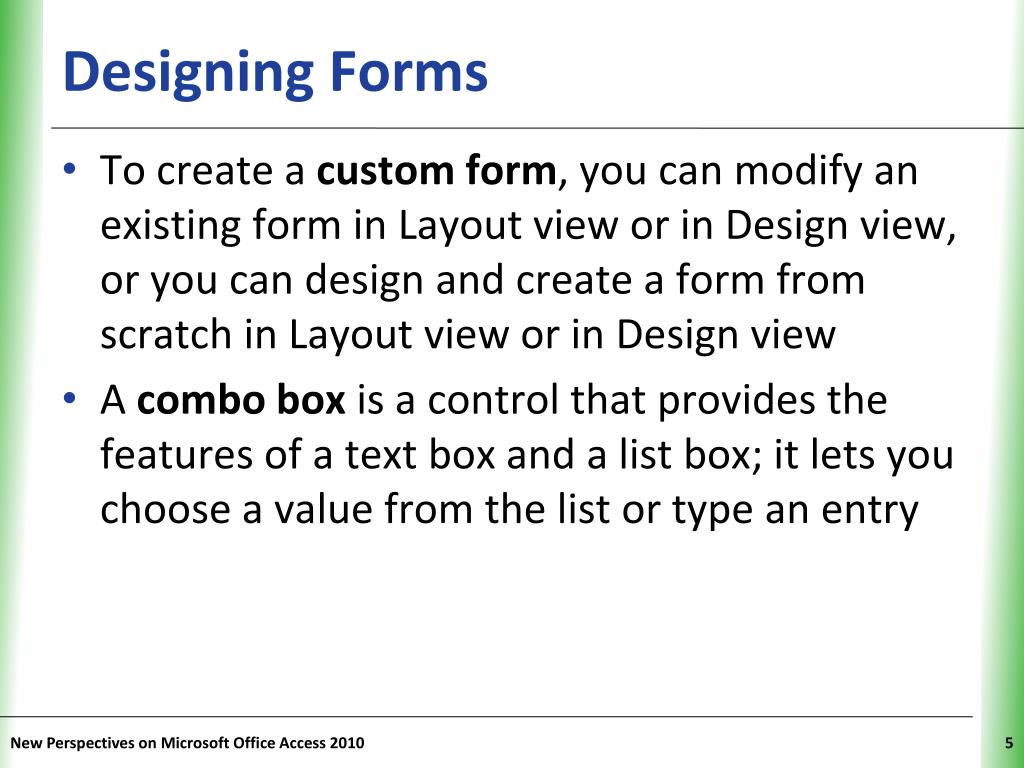 PPT - Tutorial 6 Using Form Tools and Creating Custom Forms PowerPoint ...