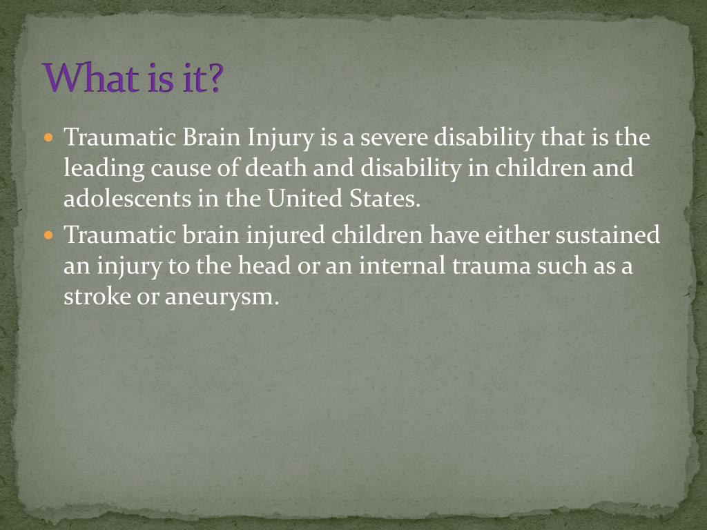 PPT - Traumatic Brain Injury PowerPoint Presentation, free download