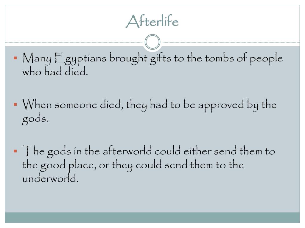 PPT - Egyptian Gods and Afterlife PowerPoint Presentation, free ...