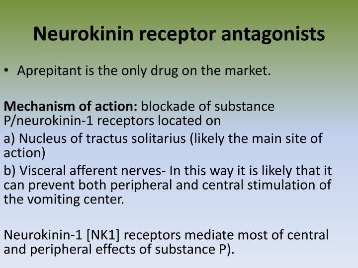 Neurokinin 1 Receptor Antagonist PPT - Anti-emetics and pro kinetics PowerPoint Presentation - ID:2219529