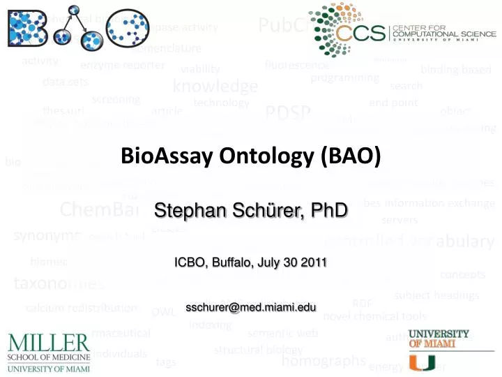 bioassay ontology bao n.