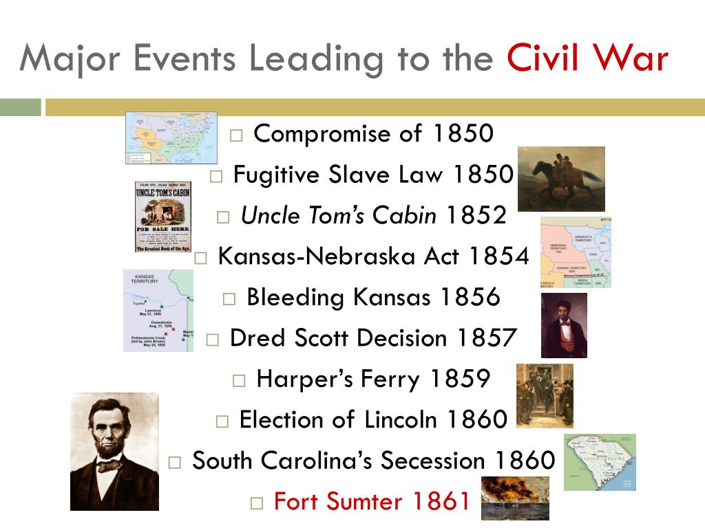 events leading up to the civil war essay