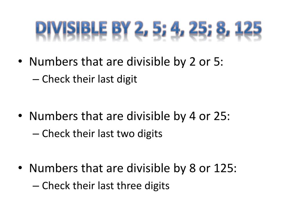 Ppt what is divisibility powerpoint presentation free download