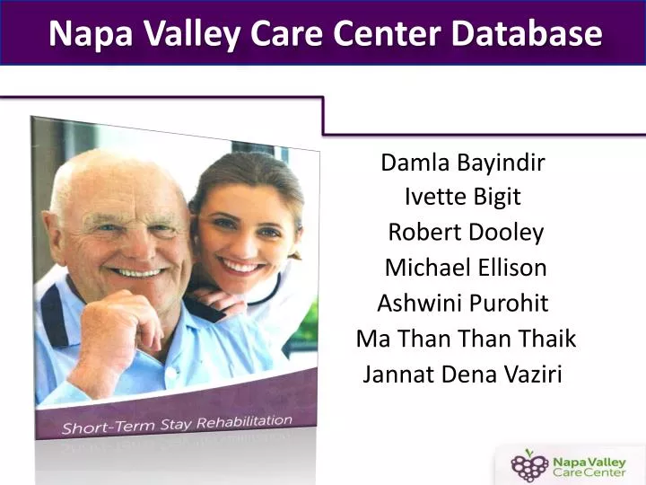 PPT Napa Valley Care Center Database PowerPoint Presentation, free download ID2220054