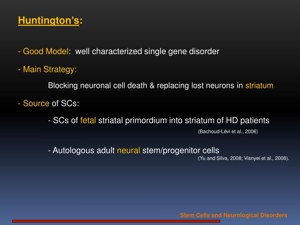 Ppt Stem Cells And Neurological Disorders Powerpoint Presentation