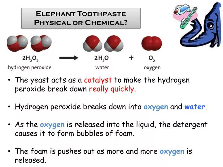 Ppt Elephant Toothpaste Physical Or Chemical Powerpoint Presentation Id