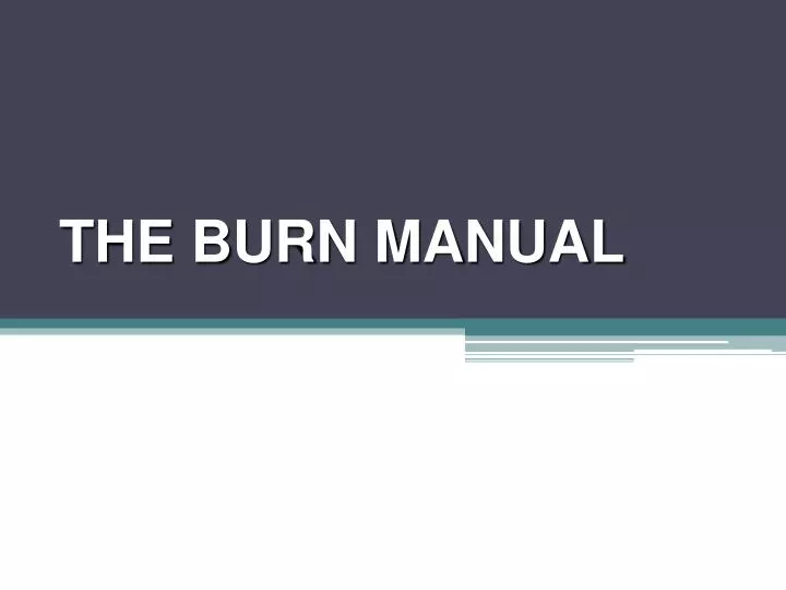 the burn manual n.