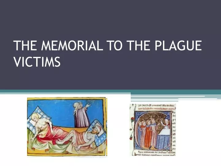 the memorial to the plague victims n.