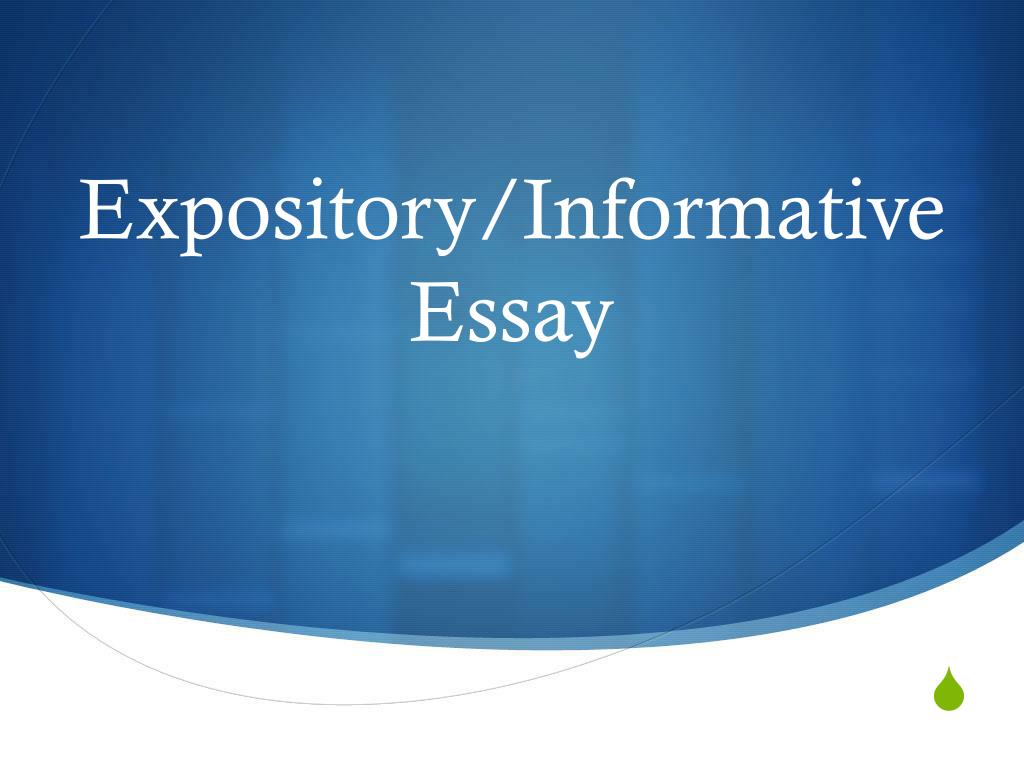 expository essay and informative