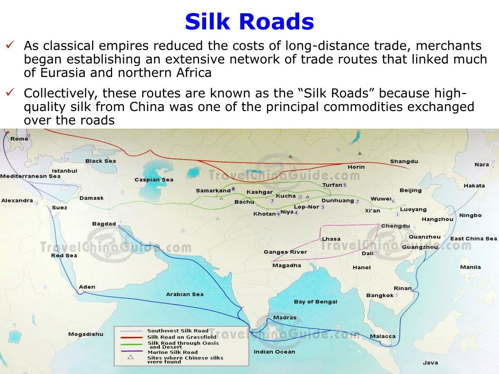 Long Distance Trade Routes PPT - Long Distance Trade: The Silk, Sand, and Sea Roads PowerPoint ...