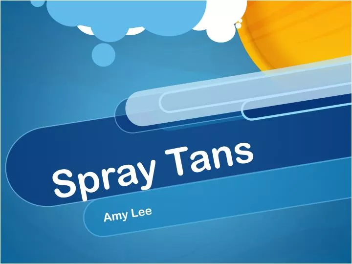 spray tans n.